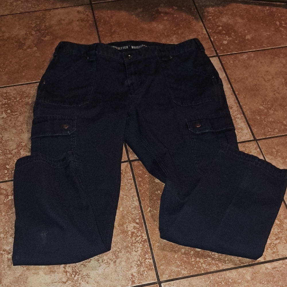 Duluth Trading Co Navy Skinny Pants (BUNDLE UP TO SAVE$) - Picture 5 of 8
